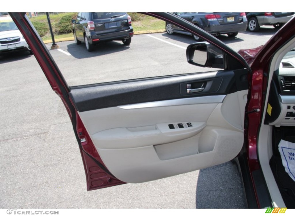 2011 Outback 2.5i Wagon - Ruby Red Pearl / Warm Ivory photo #19