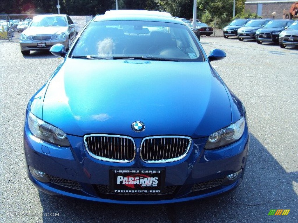 2009 3 Series 335xi Coupe - Montego Blue Metallic / Black photo #2