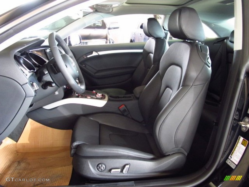 Black Interior 2014 Audi A5 2.0T quattro Coupe Photo #85114355