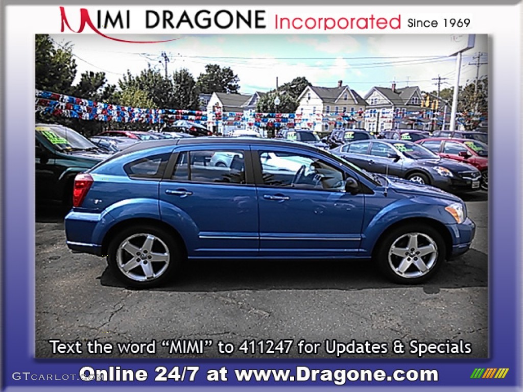 2007 Caliber R/T AWD - Marine Blue Pearl / Pastel Pebble Beige photo #7
