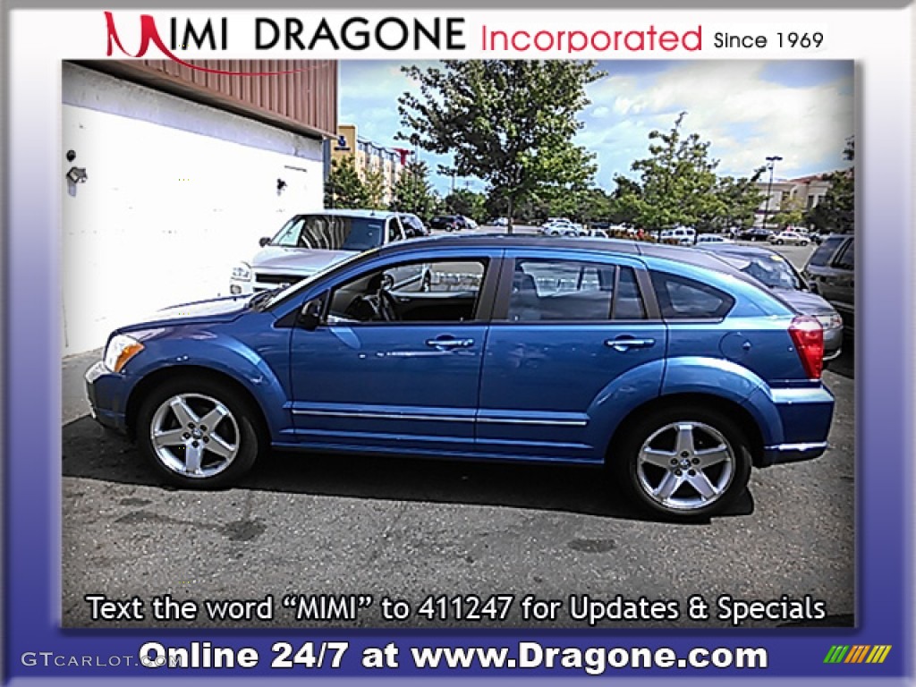 2007 Caliber R/T AWD - Marine Blue Pearl / Pastel Pebble Beige photo #11