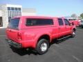 Red 2004 Ford F350 Super Duty Lariat Crew Cab 4x4 Dually Exterior