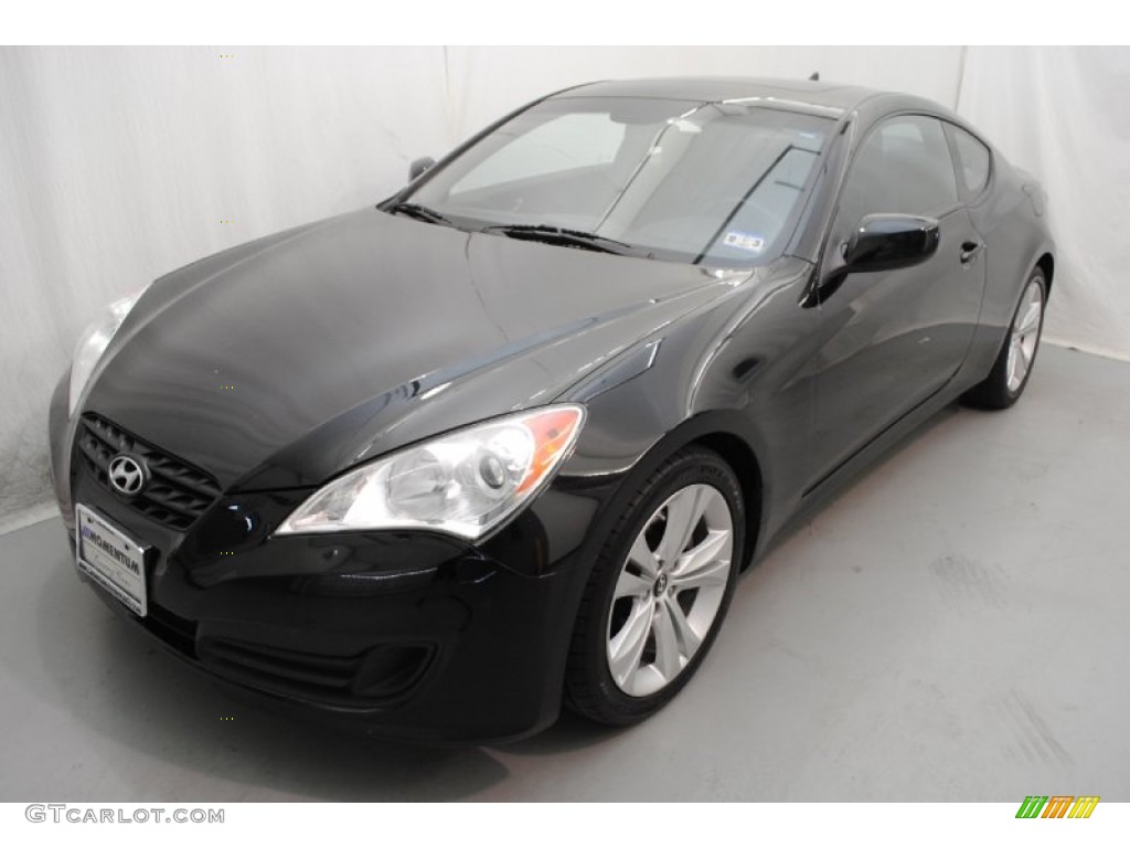 2010 Genesis Coupe 2.0T Premium - Bathurst Black / Black photo #5