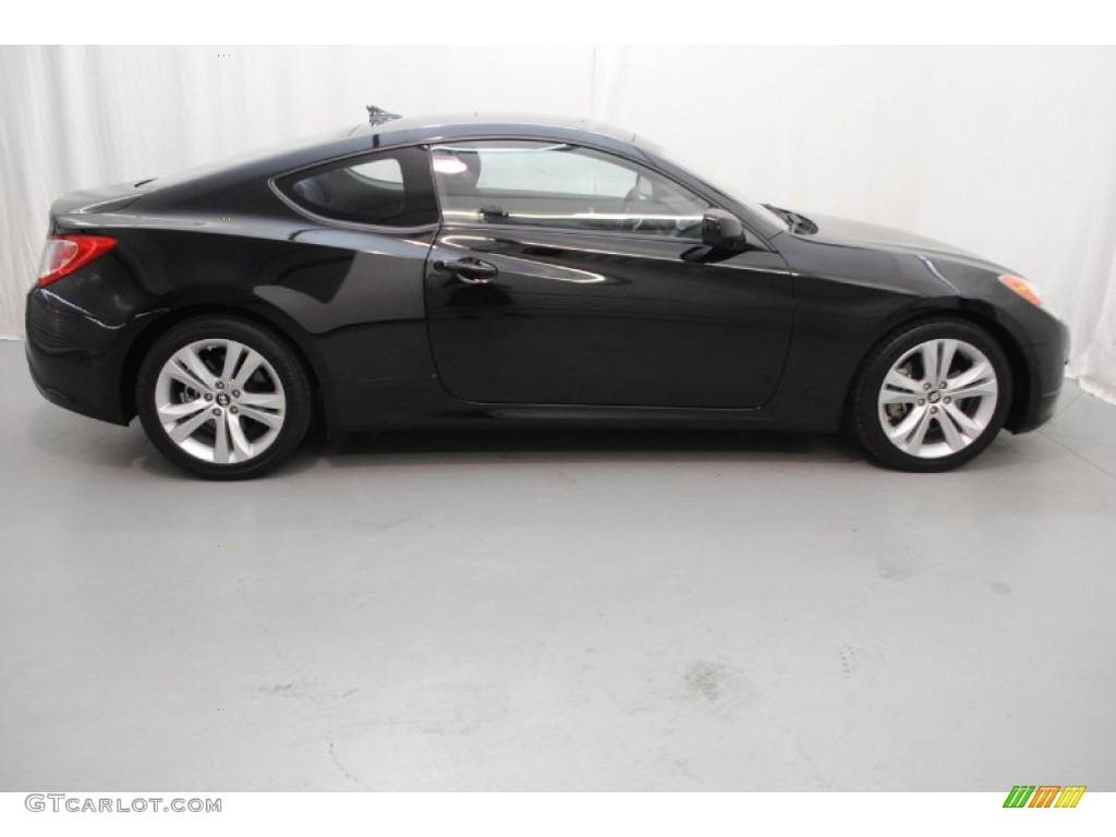 2010 Genesis Coupe 2.0T Premium - Bathurst Black / Black photo #7