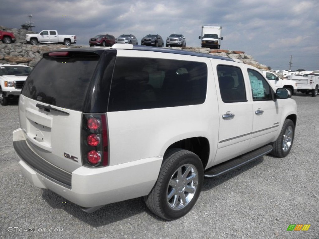 2014 Yukon XL Denali AWD - White Diamond Tricoat / Cocoa/Light Cashmere photo #37