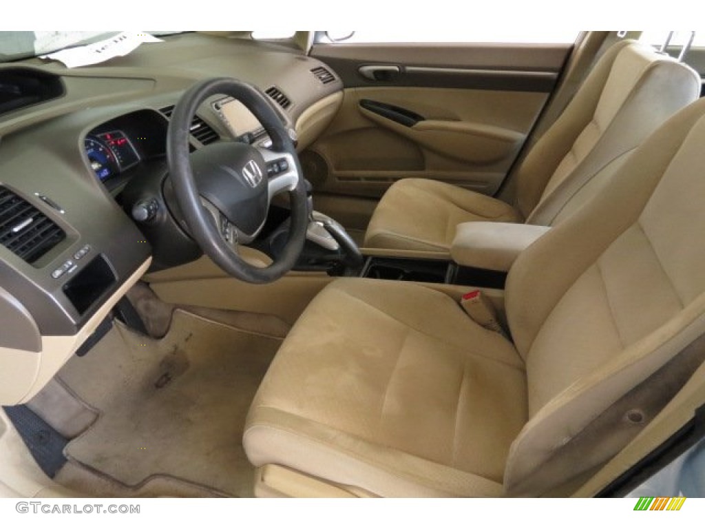 2007 Civic Hybrid Sedan - Opal Silver Blue Metallic / Ivory photo #4