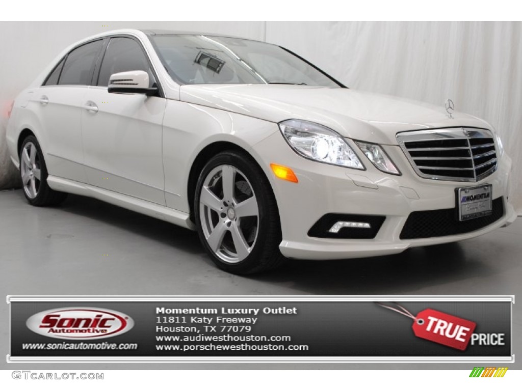 2011 E 350 Sedan - Diamond White Metallic / Natural Beige/Black photo #1