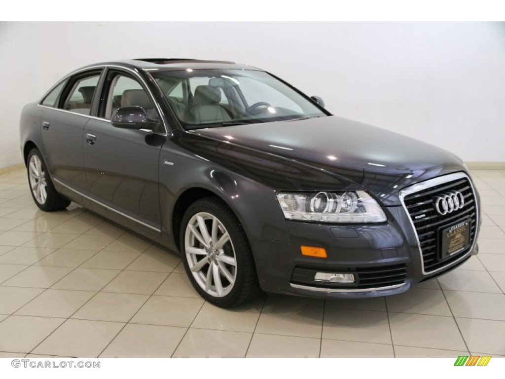 2010 A6 3.0 TFSI quattro Sedan - Oyster Gray Metallic / Light Gray photo #1