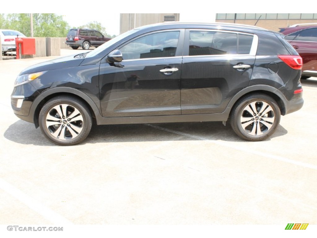 2011 Sportage EX - Black Cherry / Black photo #5