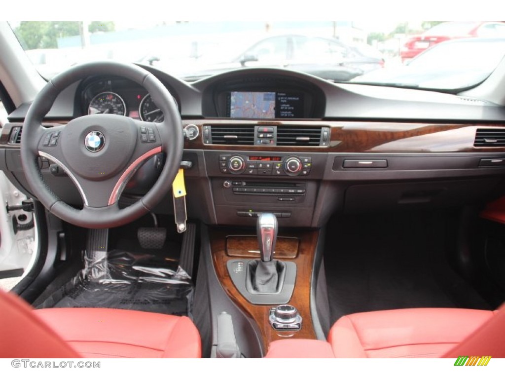 2013 3 Series 328i Coupe - Mineral White Metallic / Coral Red/Black photo #13