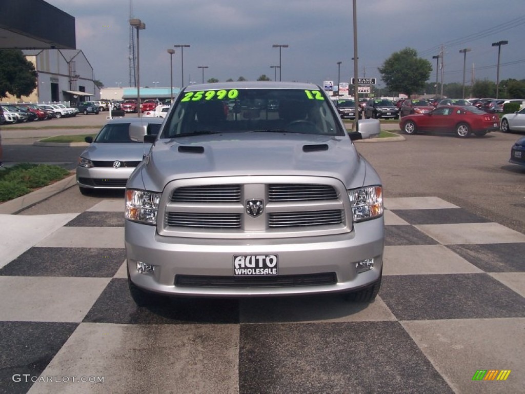 2012 Ram 1500 Sport Crew Cab - Bright Silver Metallic / Dark Slate Gray photo #2