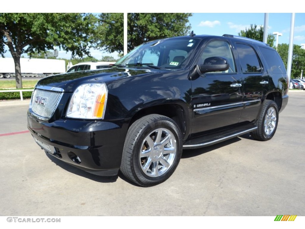 Onyx Black 2008 GMC Yukon Denali AWD Exterior Photo #85125395