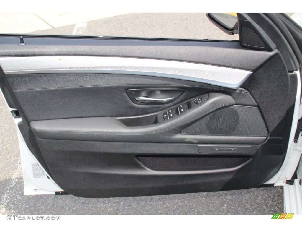 2013 BMW 5 Series 550i xDrive Sedan Black Door Panel Photo #85126430