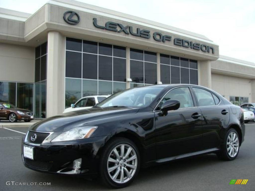 2008 IS 250 AWD - Obsidian Black / Sterling Gray photo #1