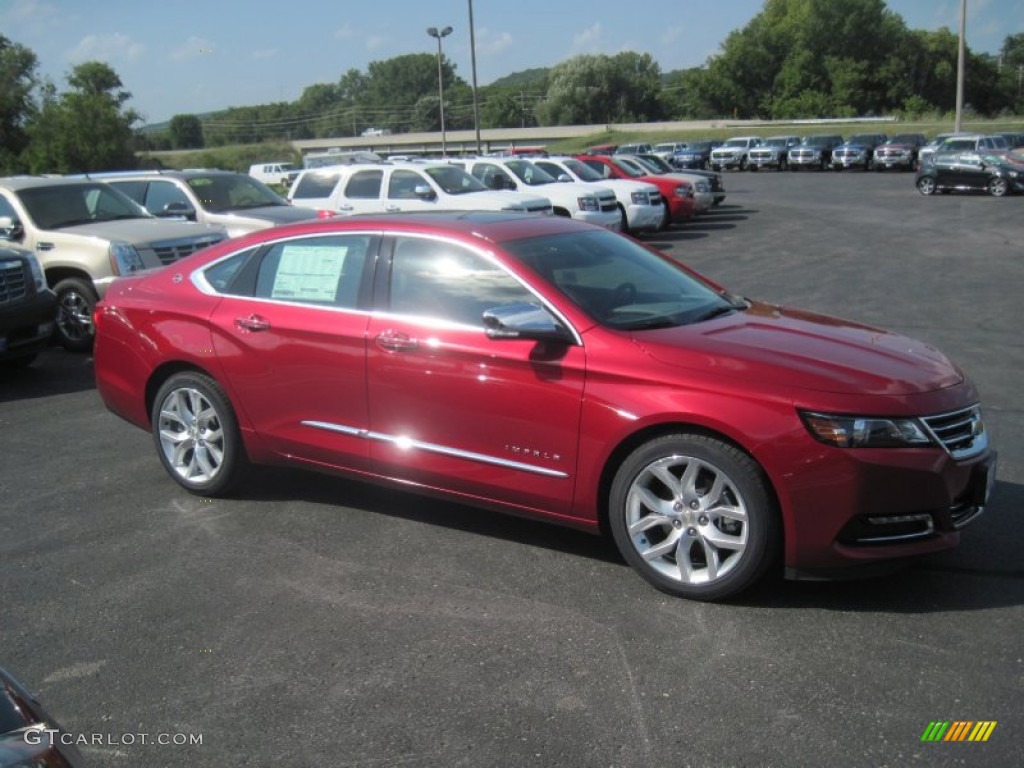 2014 Impala LTZ - Crystal Red Tintcoat / Jet Black/Dark Titanium photo #3