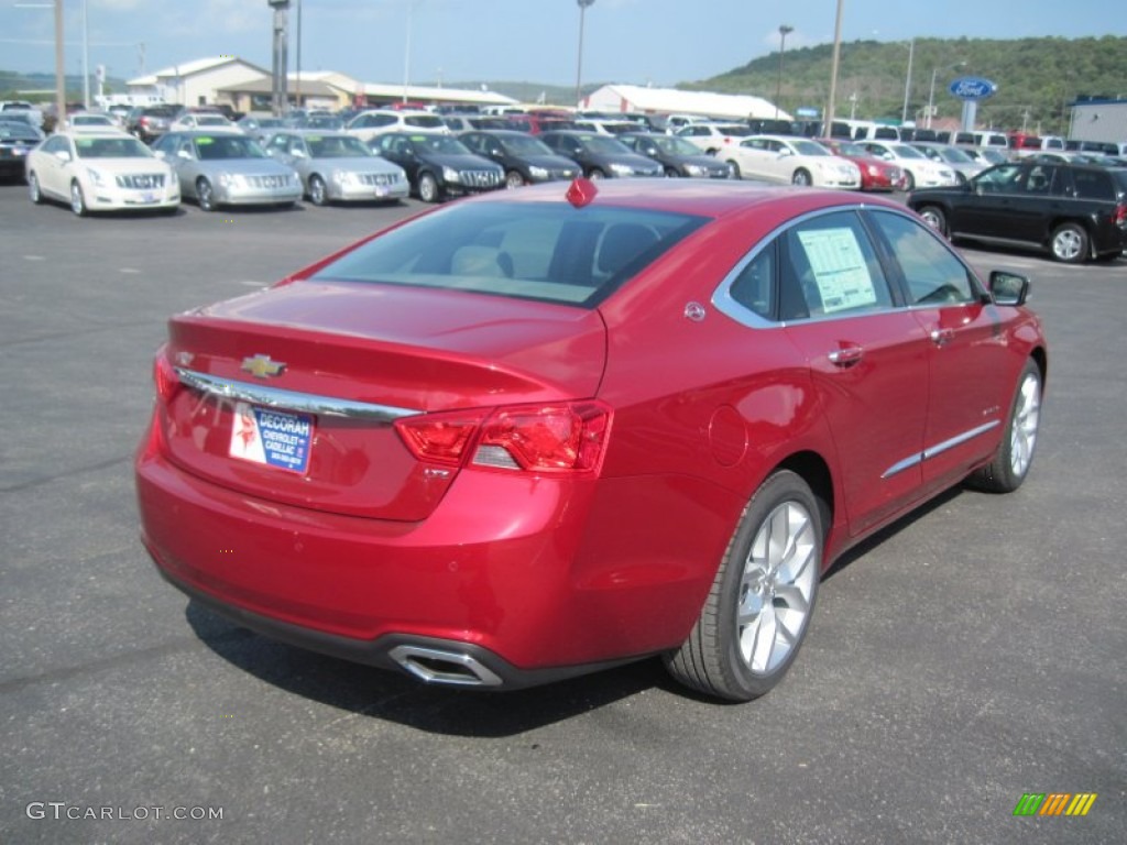 2014 Impala LTZ - Crystal Red Tintcoat / Jet Black/Dark Titanium photo #4