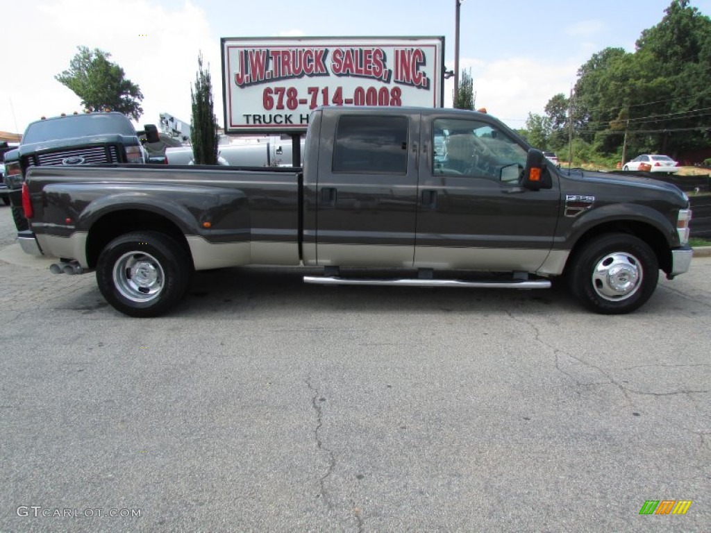 2008 F350 Super Duty XLT Crew Cab Dually - Dark Stone Metallic / Camel photo #9