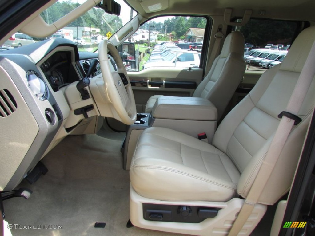 2008 F350 Super Duty XLT Crew Cab Dually - Dark Stone Metallic / Camel photo #19