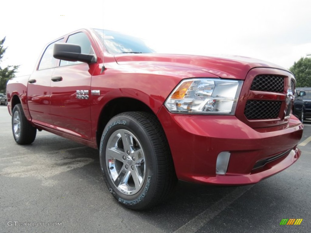 Deep Cherry Red Crystal Pearl 2014 Ram 1500 Express Crew Cab Exterior Photo #85128794