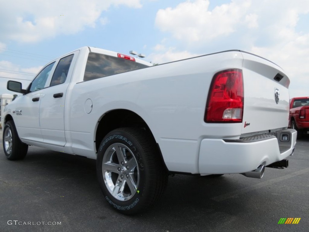 2014 1500 Express Quad Cab - Bright White / Black/Diesel Gray photo #2