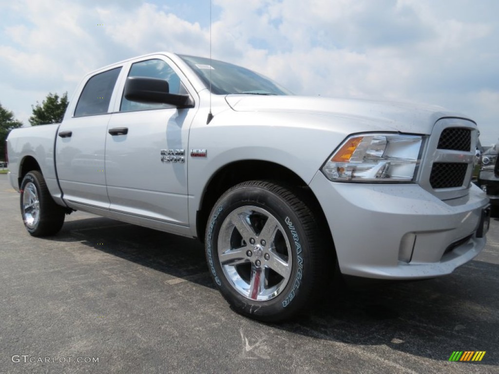 Bright Silver Metallic 2014 Ram 1500 Express Crew Cab Exterior Photo #85129319