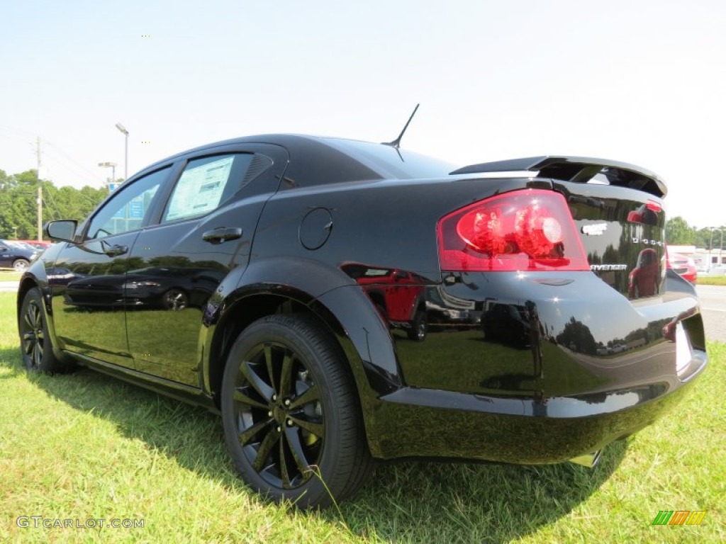 Black Clear Coat 2014 Dodge Avenger SE Exterior Photo #85129986