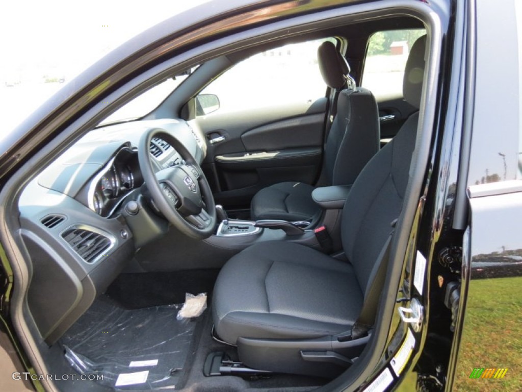 Black Interior 2014 Dodge Avenger SE Photo #85130102