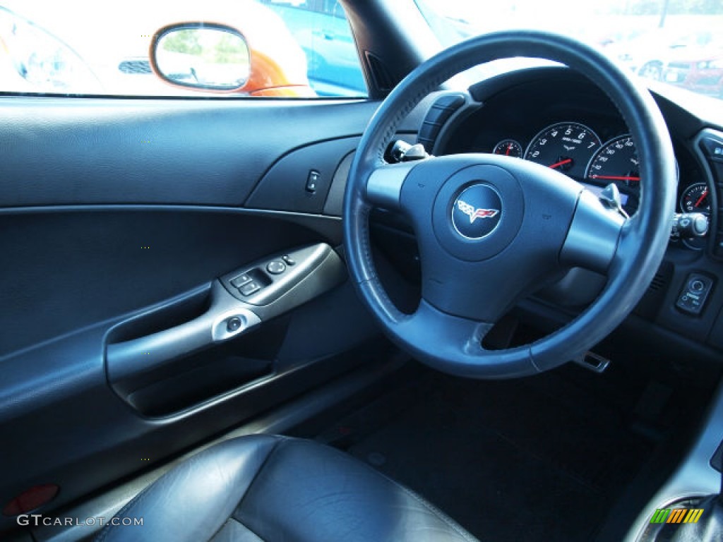 2007 Corvette Coupe - Atomic Orange Metallic / Ebony photo #11