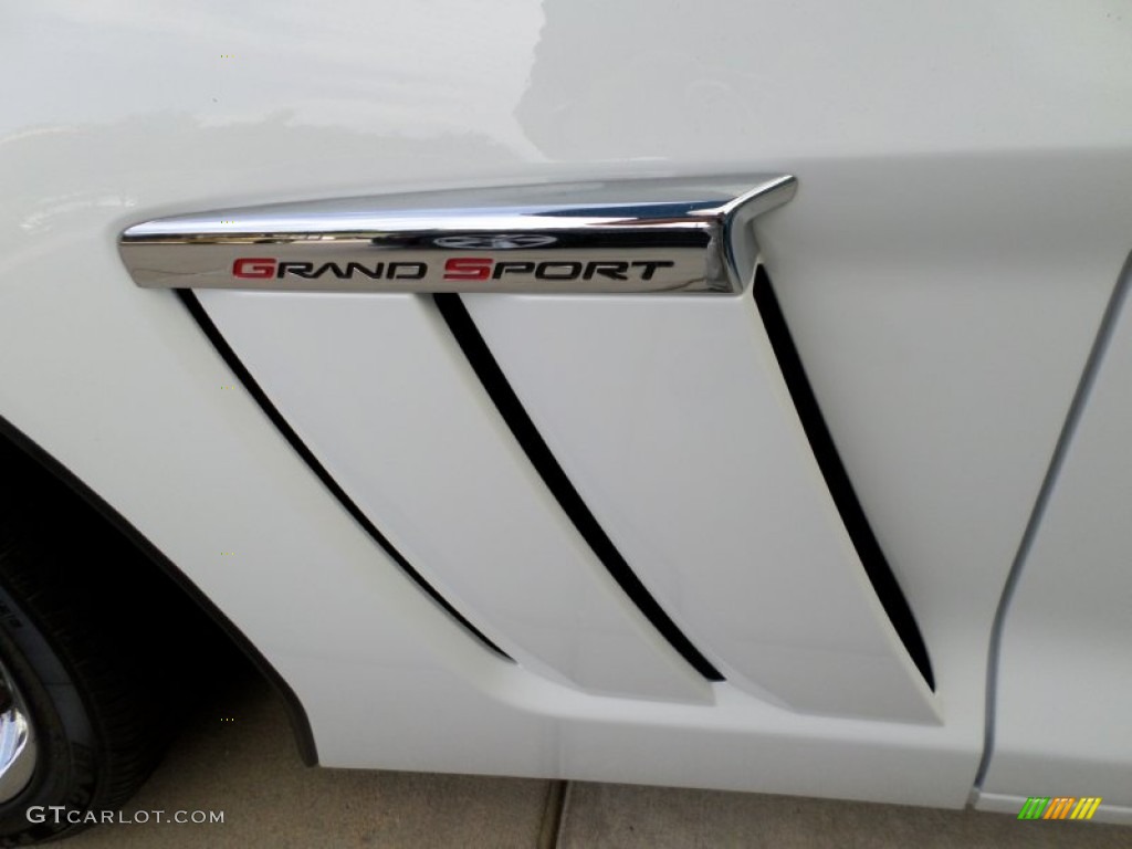 2013 Corvette Grand Sport Coupe - Arctic White/60th Anniversary Pearl Silver Blue Stripes / Diamond Blue/60th Anniversary Design Package photo #13