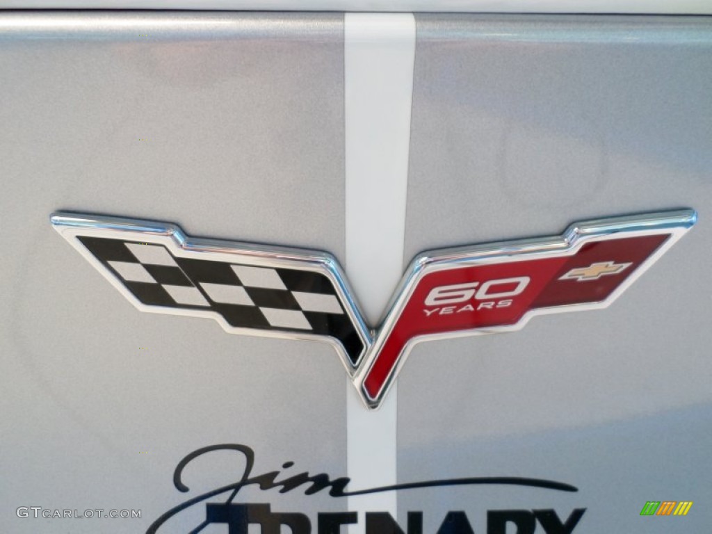 2013 Corvette Grand Sport Coupe - Arctic White/60th Anniversary Pearl Silver Blue Stripes / Diamond Blue/60th Anniversary Design Package photo #19
