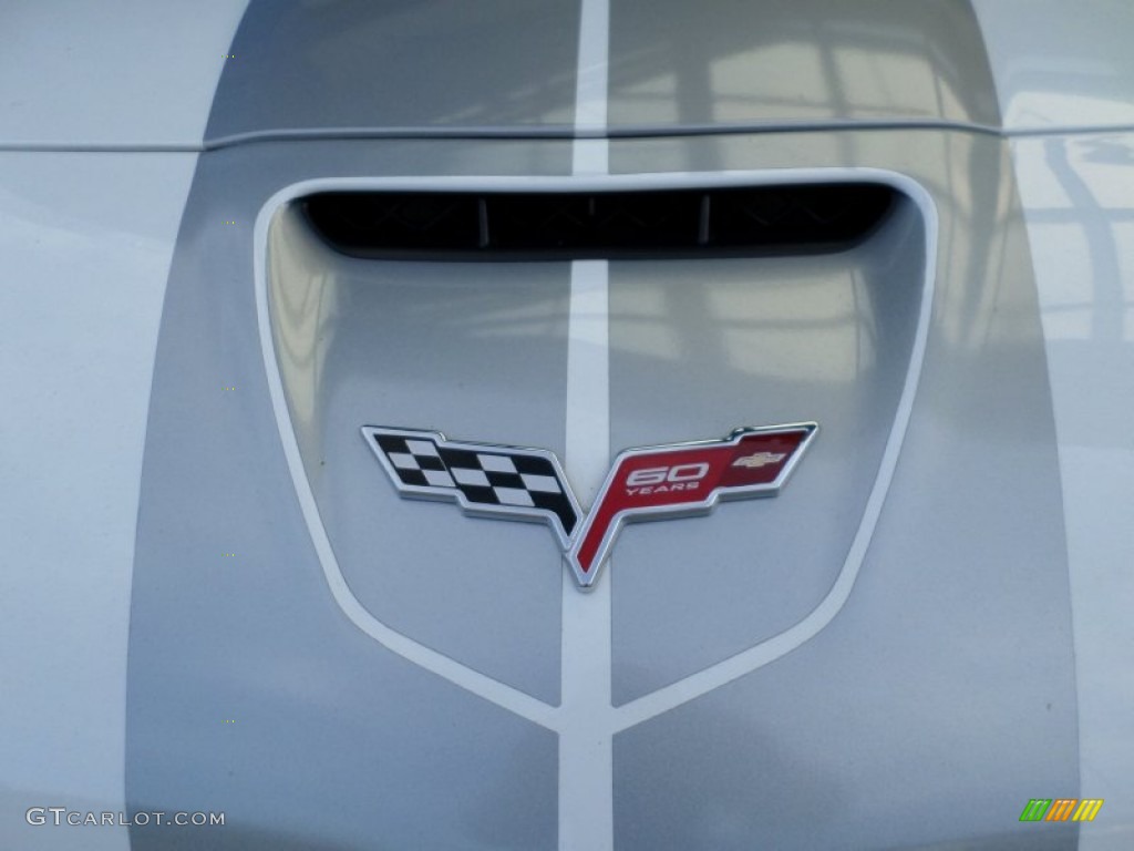 2013 Corvette Grand Sport Coupe - Arctic White/60th Anniversary Pearl Silver Blue Stripes / Diamond Blue/60th Anniversary Design Package photo #24