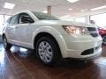 2014 Pearl White Tri-Coat Dodge Journey Amercian Value Package  photo #1