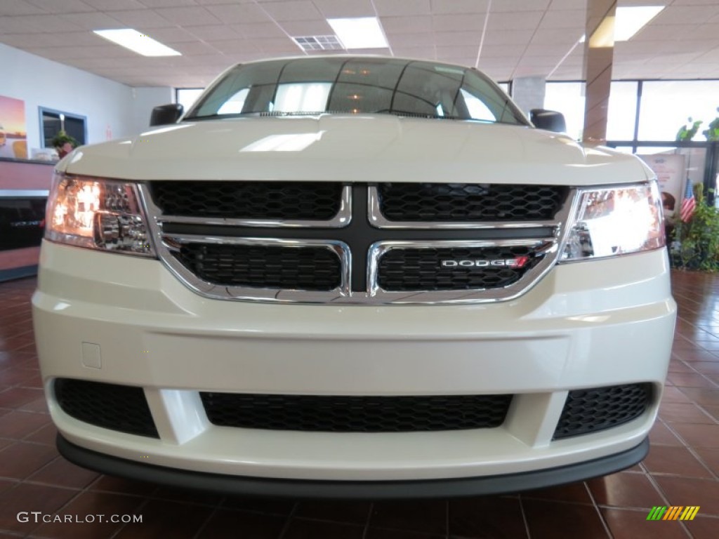 Pearl White Tri-Coat 2014 Dodge Journey Amercian Value Package Exterior Photo #85131593