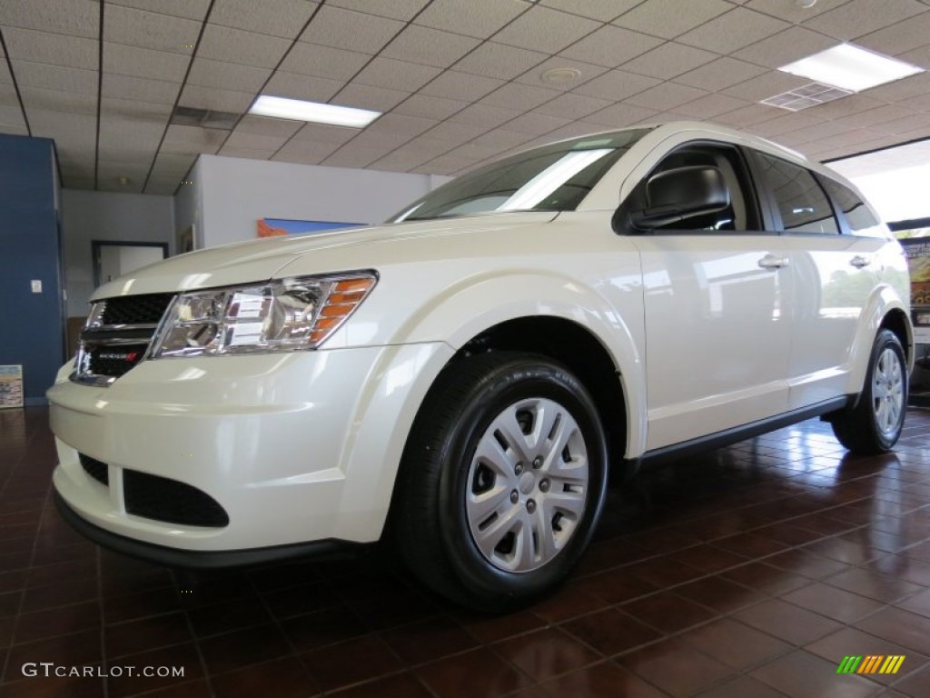 Pearl White Tri-Coat 2014 Dodge Journey Amercian Value Package Exterior Photo #85131617