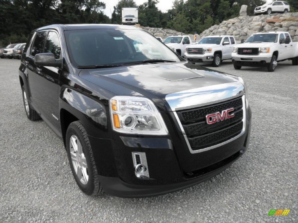 Carbon Black Metallic 2014 GMC Terrain SLE AWD Exterior Photo #85132130