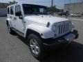 2014 Bright White Jeep Wrangler Unlimited Sahara 4x4  photo #1