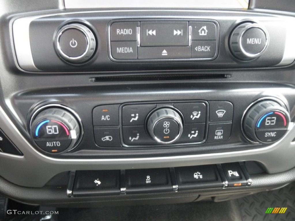 2014 GMC Sierra 1500 SLE Double Cab 4x4 Controls Photo #85132991