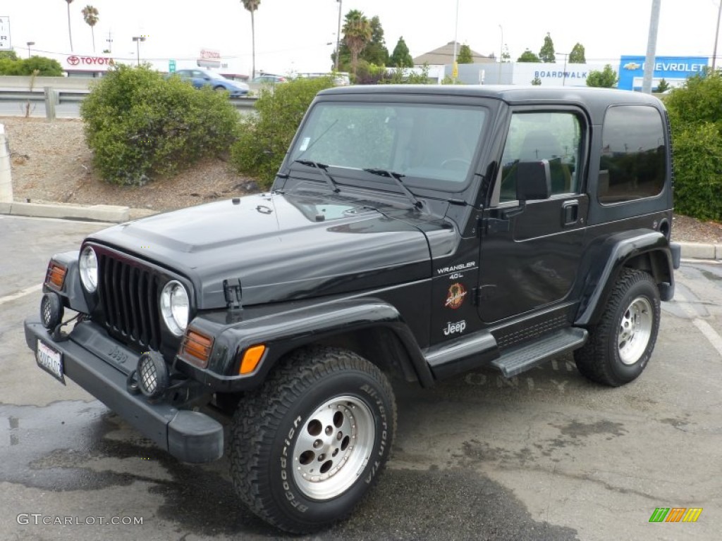 Black 1997 Jeep Wrangler Sahara 4x4 Exterior Photo #85133192