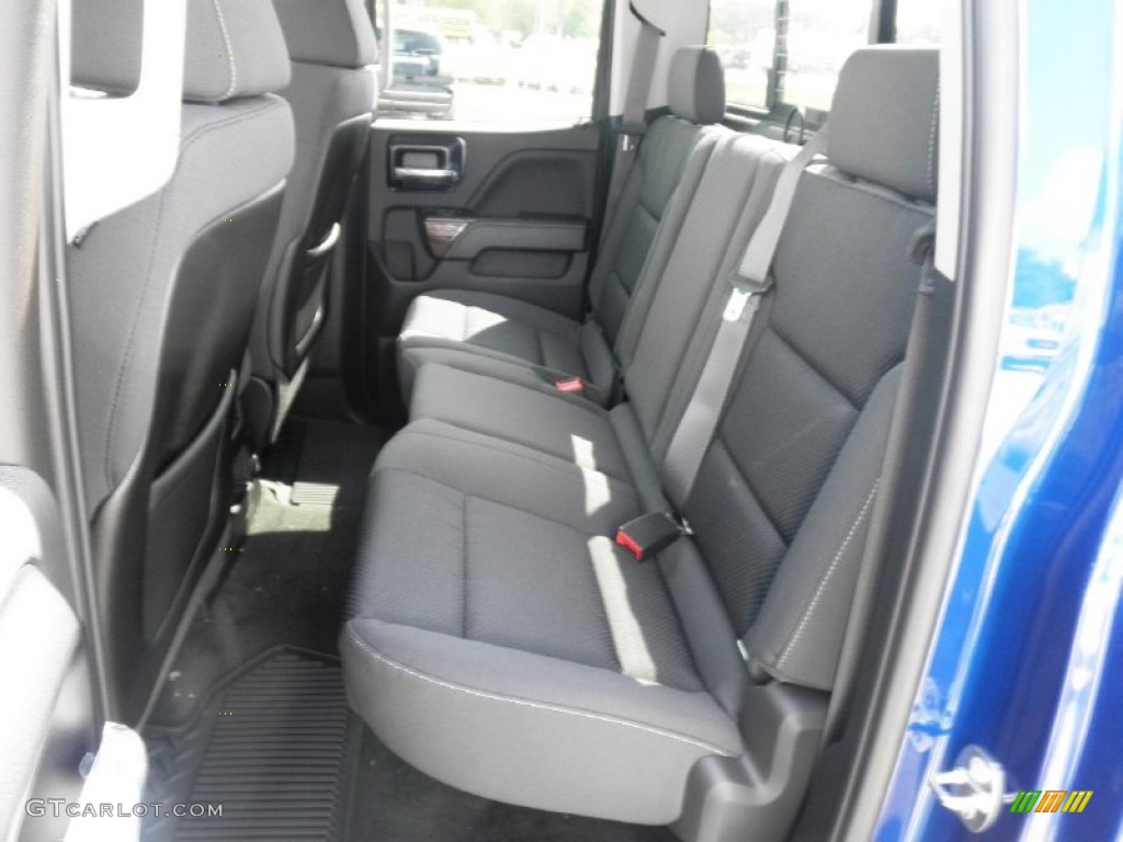 Jet Black Interior 2014 GMC Sierra 1500 SLE Double Cab 4x4 Photo #85133300