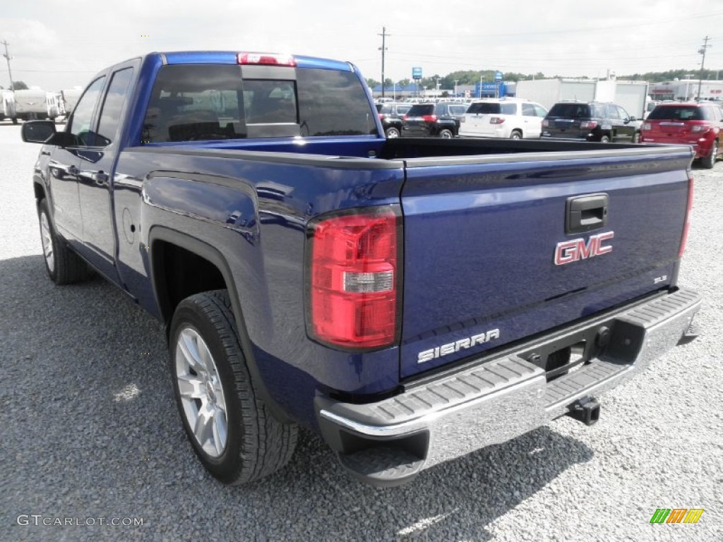 Cobalt Blue Metallic 2014 GMC Sierra 1500 SLE Double Cab 4x4 Exterior Photo #85133352
