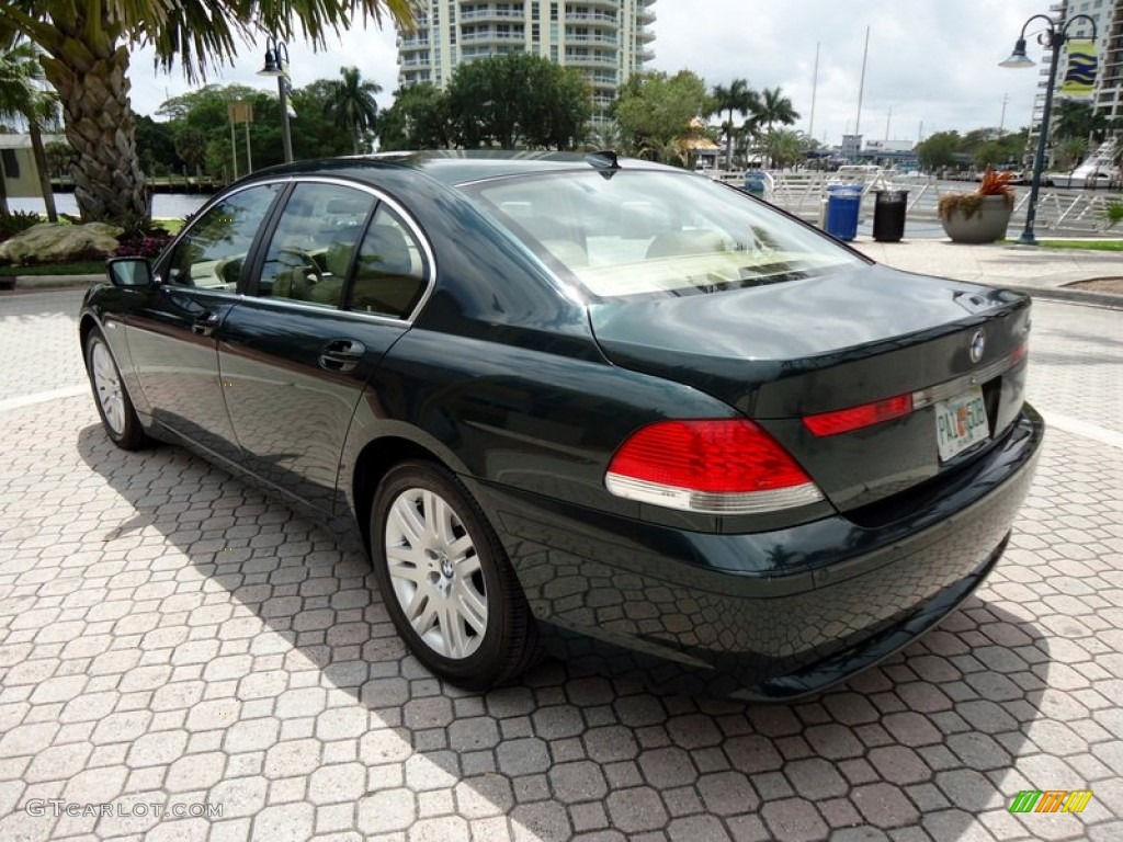 2002 7 Series 745i Sedan - Oxford Green Metallic / Beige III photo #10