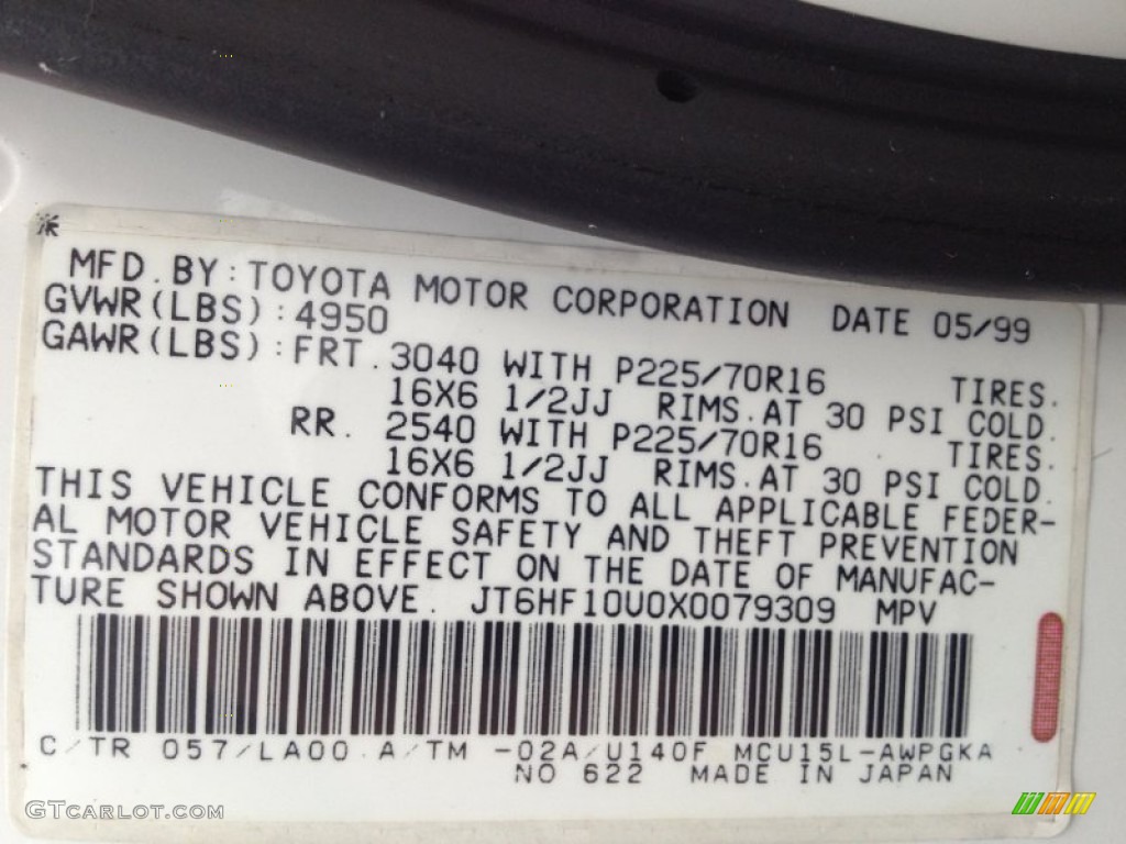 1999 RX 300 AWD - Golden White Pearl / Ivory photo #47