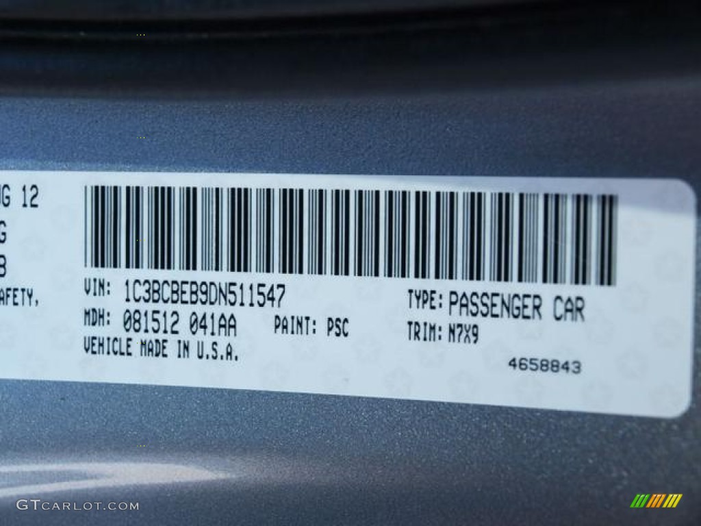 2013 200 Color Code PSC for Billet Silver Metallic Photo #85134026