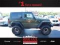 2009 Jeep Green Metallic Jeep Wrangler Rubicon 4x4  photo #1