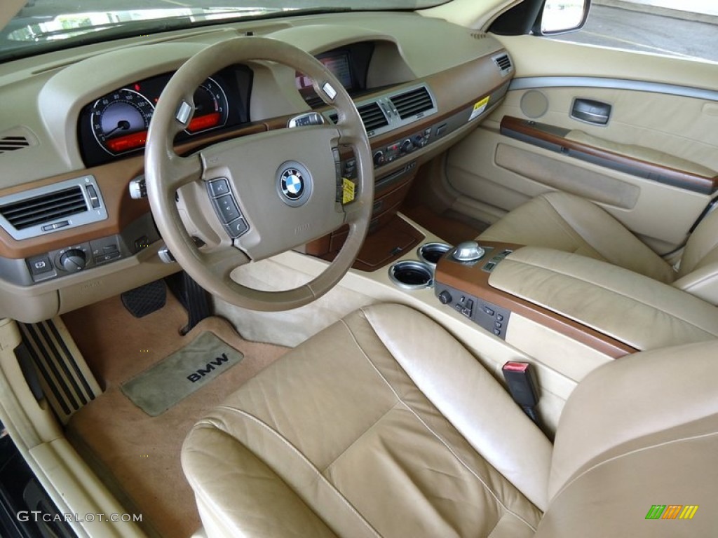 2002 7 Series 745i Sedan - Oxford Green Metallic / Beige III photo #68