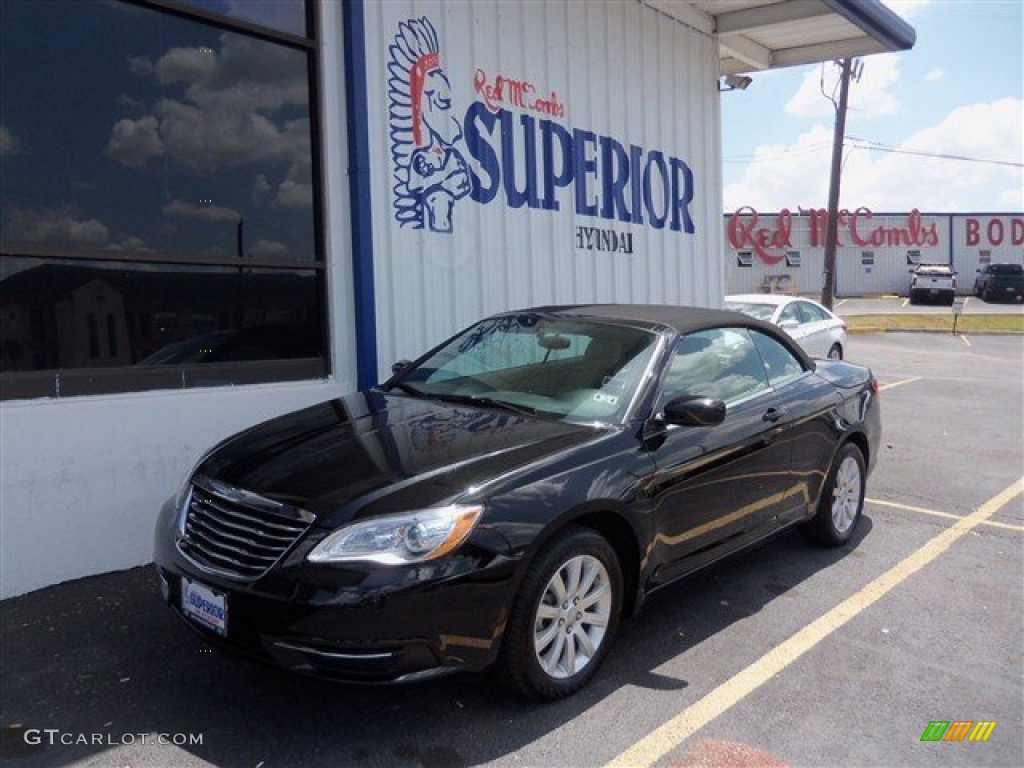 2013 200 Touring Convertible - Black / Black/Light Frost Beige photo #1