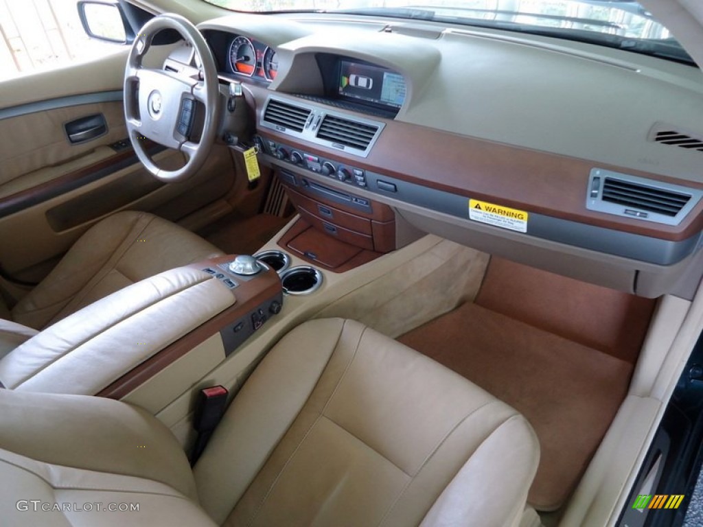 2002 7 Series 745i Sedan - Oxford Green Metallic / Beige III photo #87