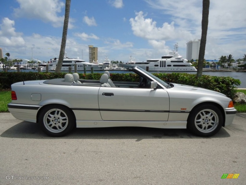 1999 3 Series 328i Convertible - Titanium Silver Metallic / Grey photo #6