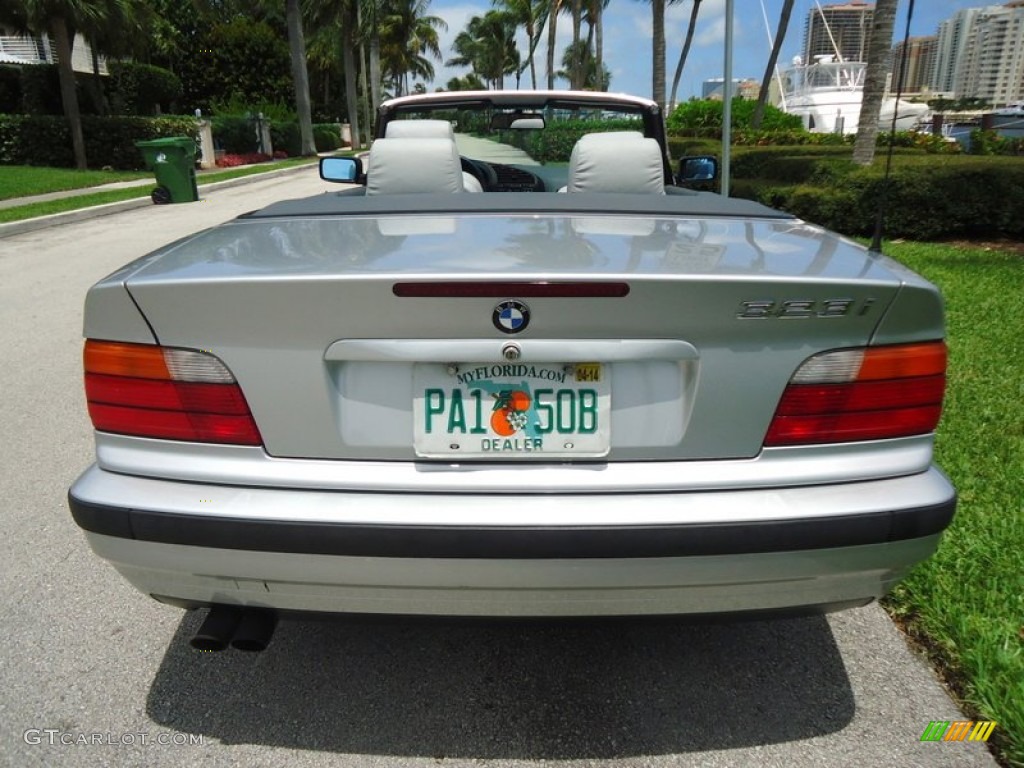 1999 3 Series 328i Convertible - Titanium Silver Metallic / Grey photo #10