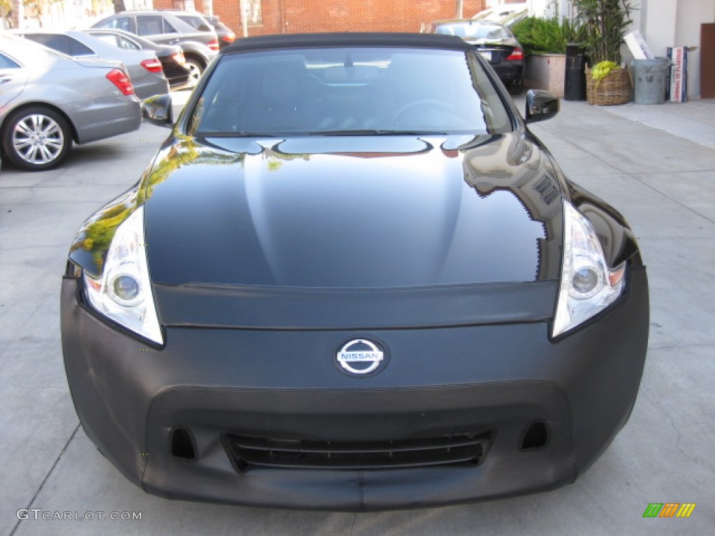 2010 370Z Touring Roadster - Magnetic Black / Black Leather photo #6